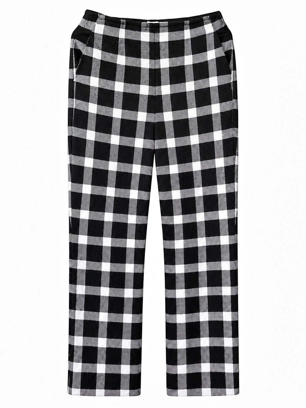 GAP Women's Black White Plaid Flare Crop Pants Size 4